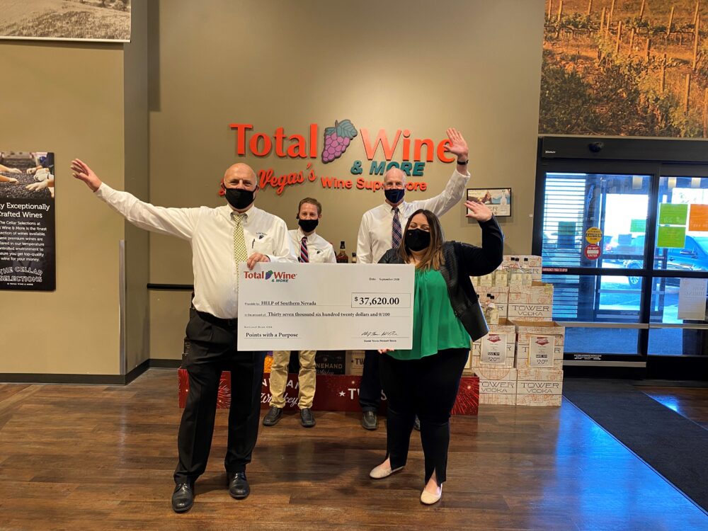 HELP of Southern Nevada Receives 37k Donation from Total Wine & More