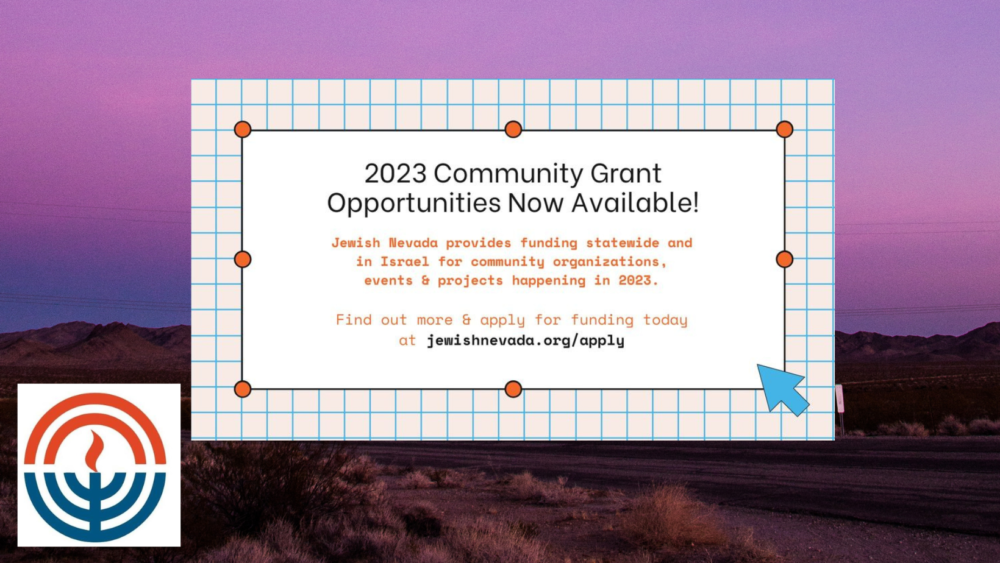 Jewish Nevada Opens Applications for 2023 Community Grants