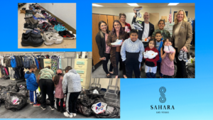 Robert Lake Elementary School Receives Donation of 350 Pairs of Shoes From SAHARA Las Vegas Hotel Employees