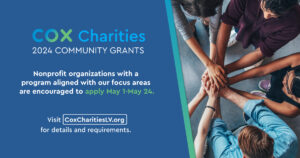 Cox Charities Grants Applications Accepted Through May 24