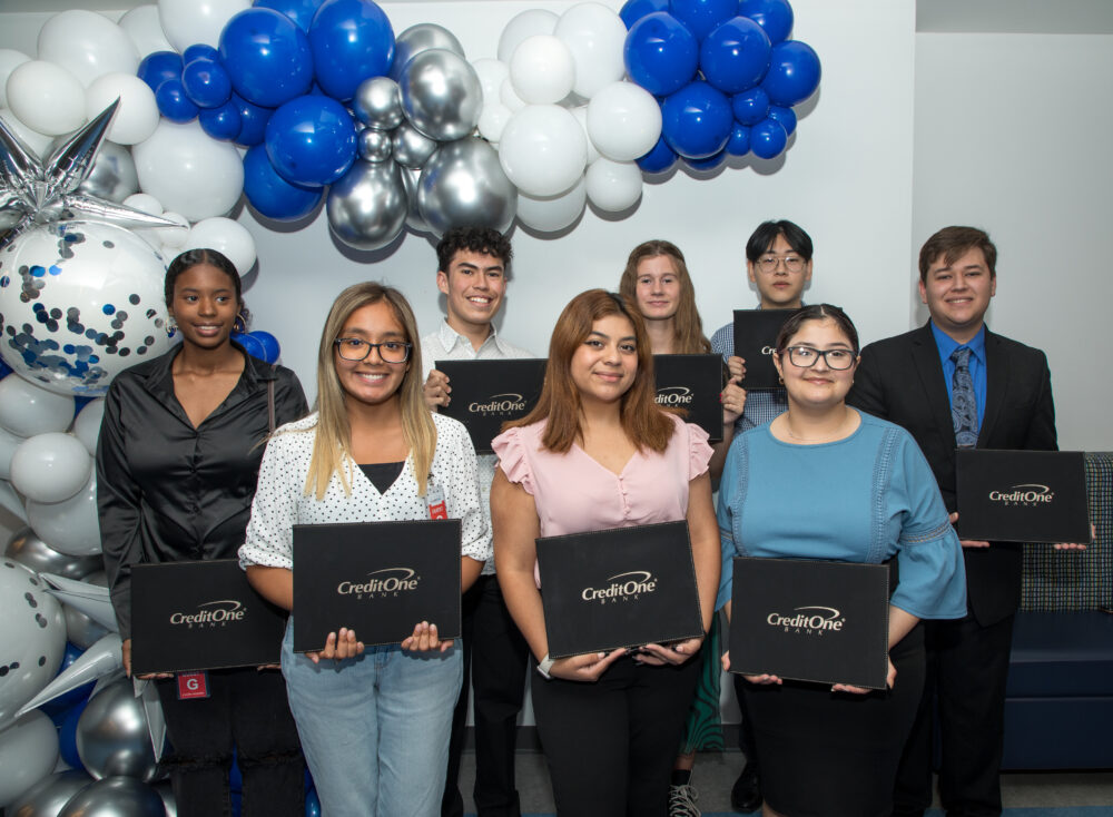 Eleven Students Receive One For The Community Scholarships From Credit One bank and Public Education Foundation