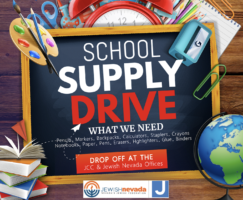 Jewish Nevada Kicks Off J-Cares Back-To-School School Supplies Drive