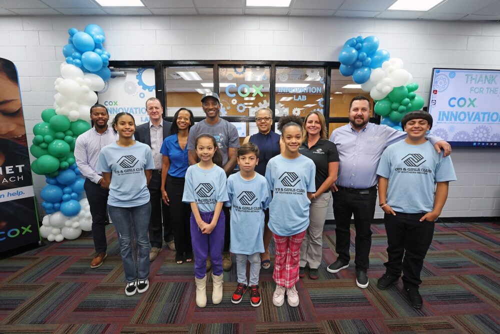 Super Bowl Champion Malcom Mitchell Celebrates Opening of Cox Innovation Lab at Andre Agassi Clubhouse