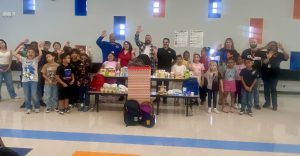 Gene Ward Elementary Students Receive Back-To-School Donations From Hussong's Mexican Cantina