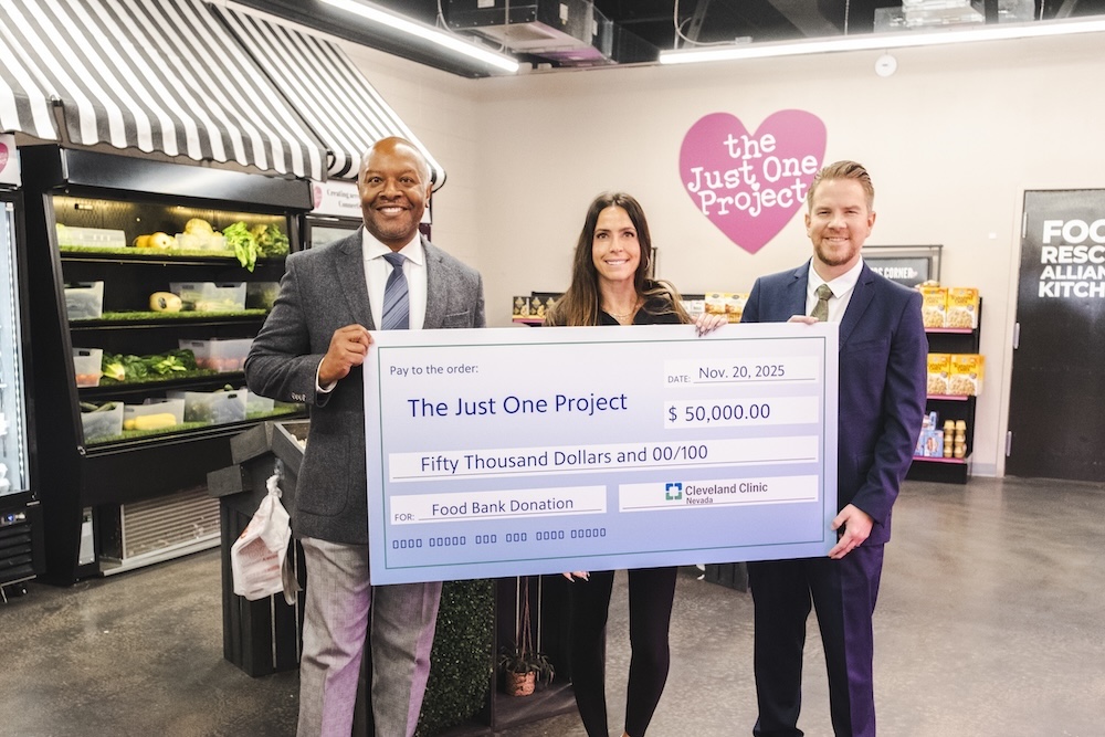 Cleveland Clinic Nevada Donates $50,000 To The Just One Project