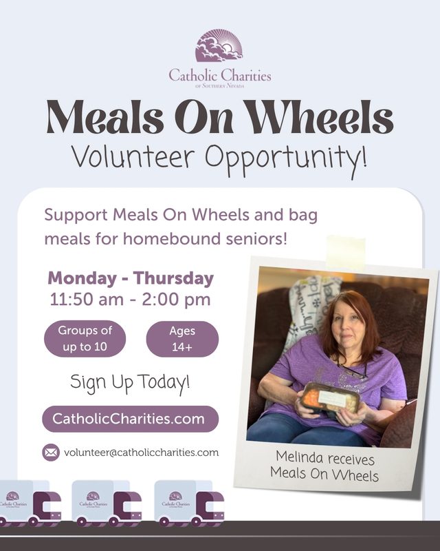 Catholic Charities of Southern Nevada Seeks Volunteers for Meals on Wheels Program